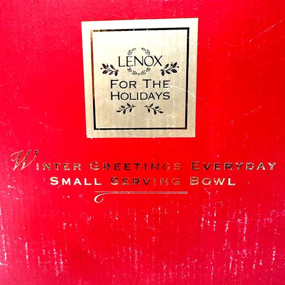 Lenox For the Holidays Winter Greetings Everyday Cardinal Small Serving Bowl - Picture 1 of 7